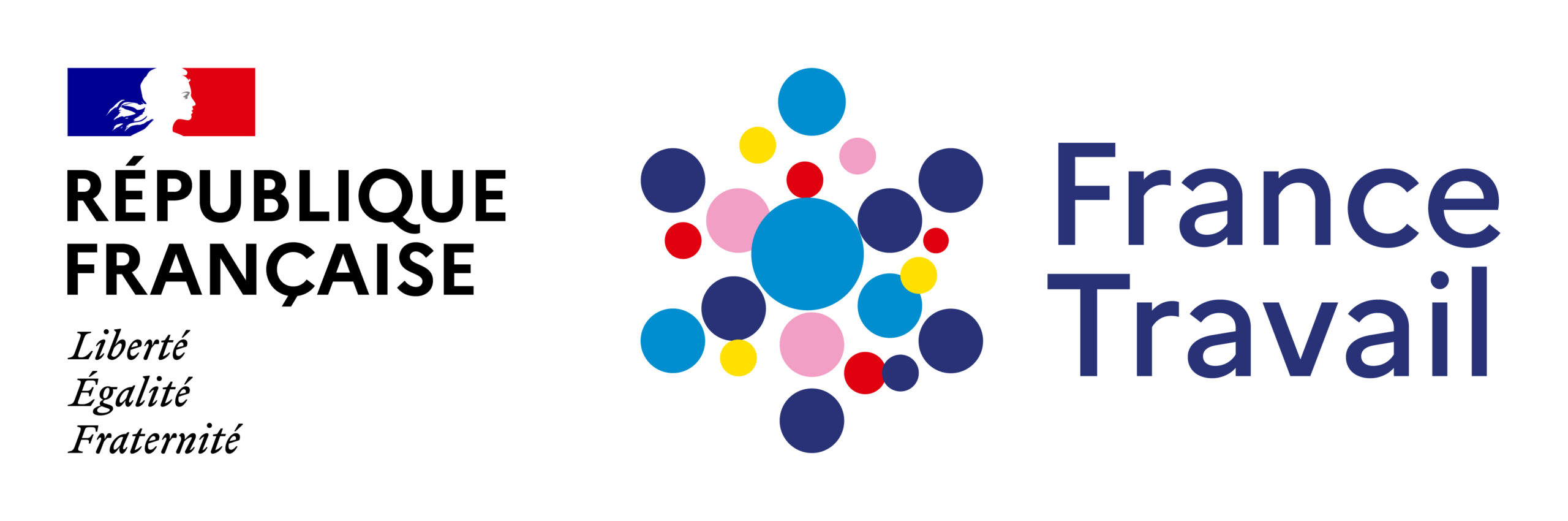 Bloc Marque RF France Travail Logo