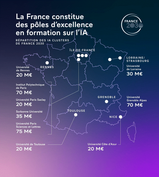 Carte France poles dexcellence encart