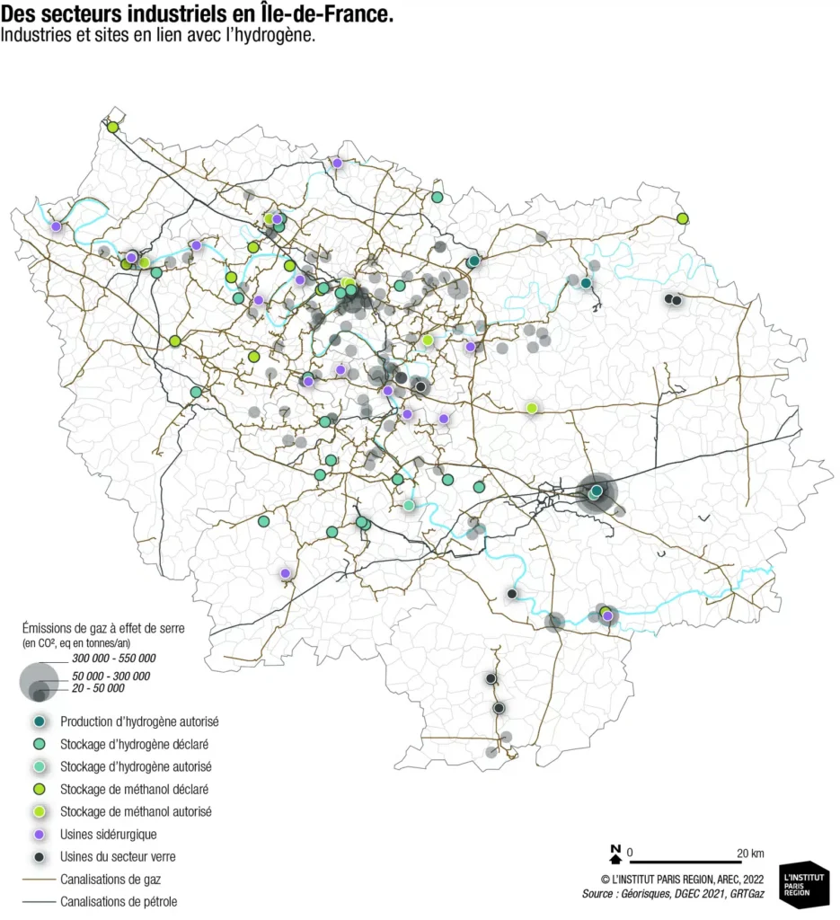 Des secteurs industriels en Ile de France